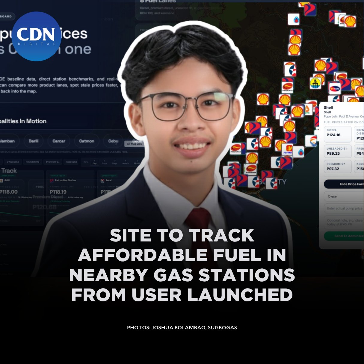 Joshua Bolambao featured in news for SugboGas